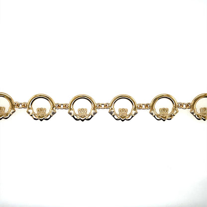 Gold-plated Claddagh Bracelet GFCBR018