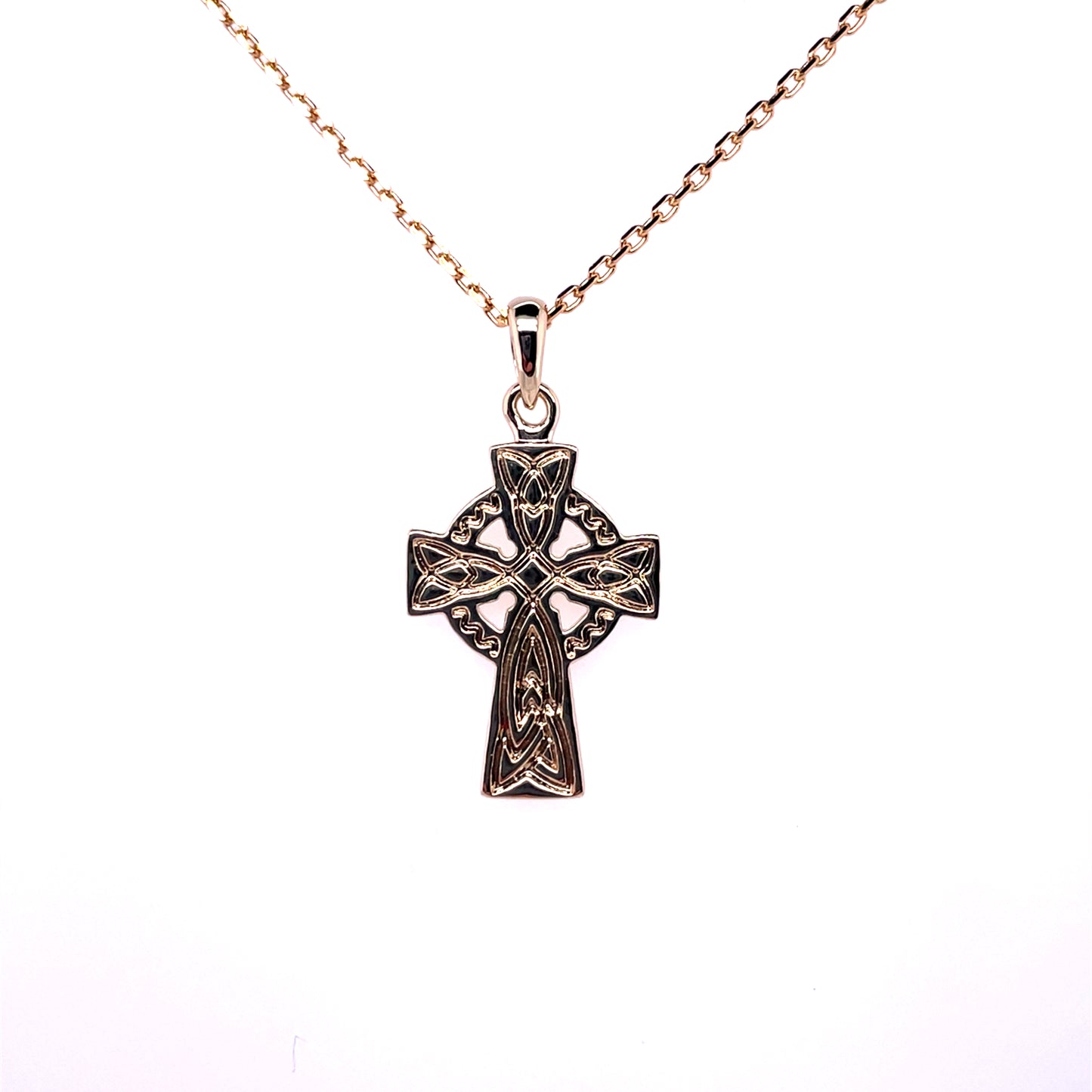 Celtic Cross Pendant 18k Gold Plated GFCC014E
