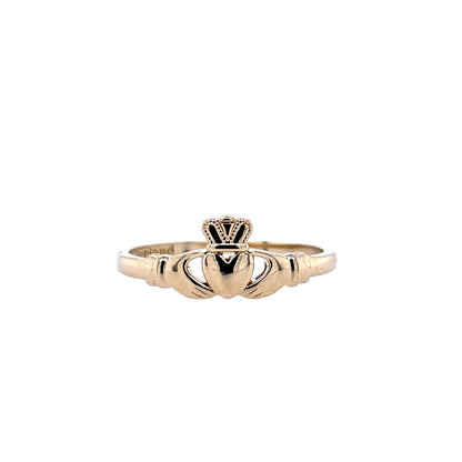 18ct Gold-plated Maids Claddagh Ring GF11