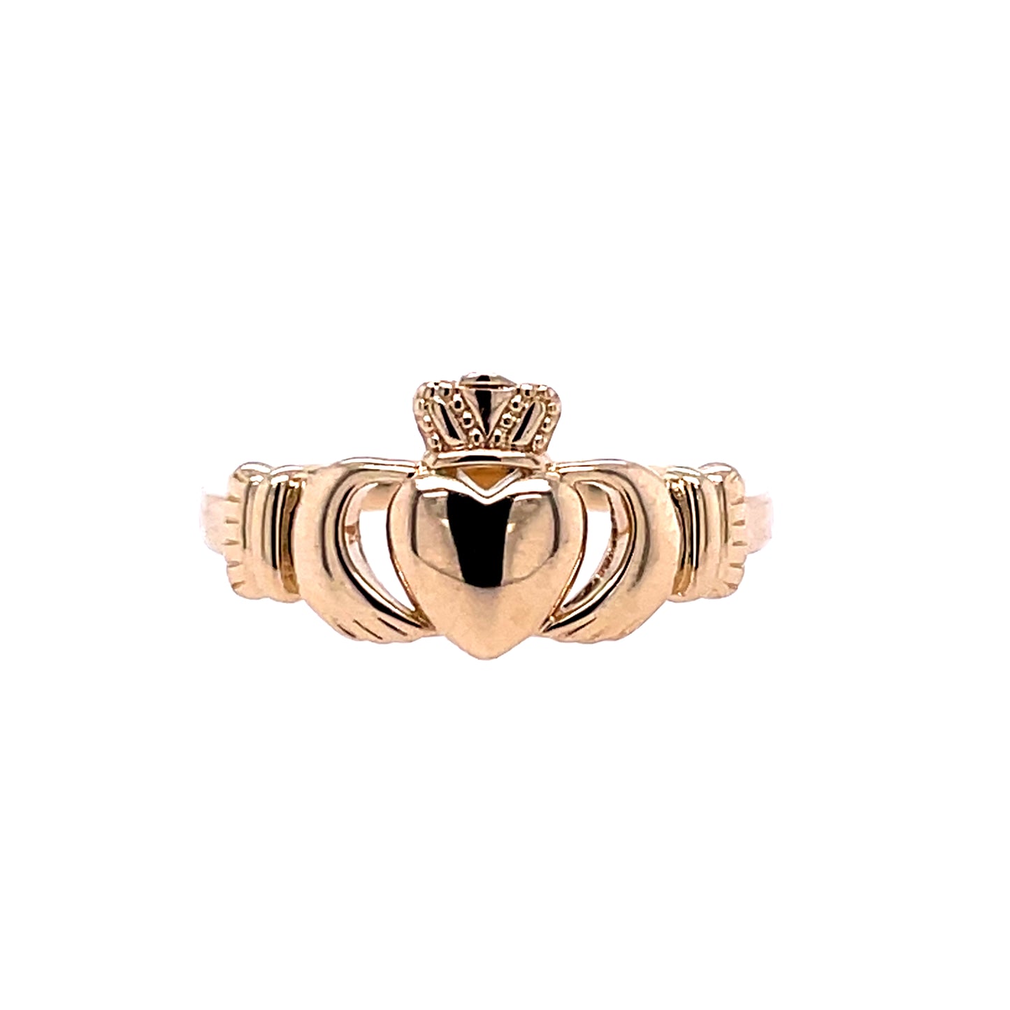 18ct Gold-plated Ladies Claddagh Ring GF31