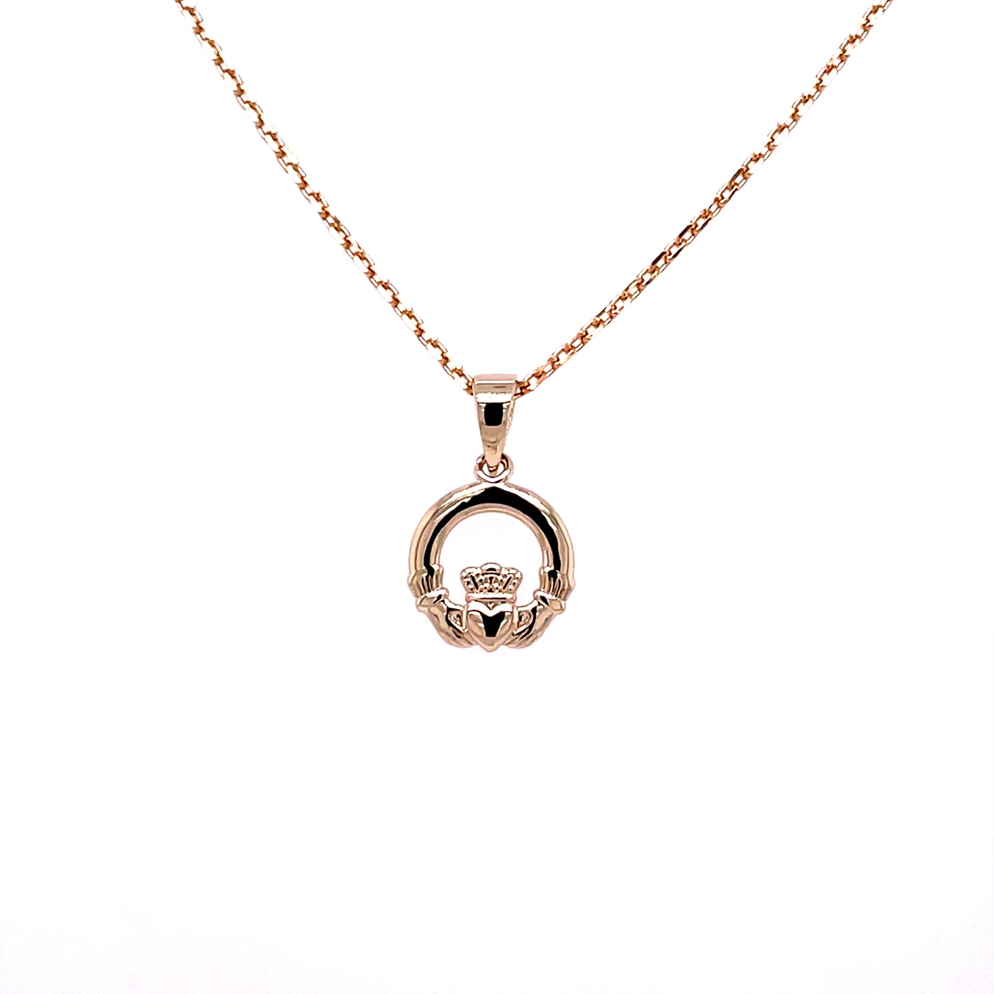 Cute Claddagh Pendant 18k Gold Plated GFCP002