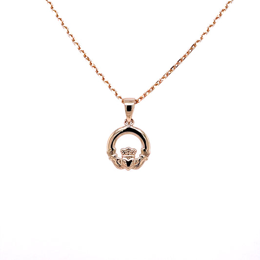 Cute Claddagh Pendant 18k Gold Plated GFCP002