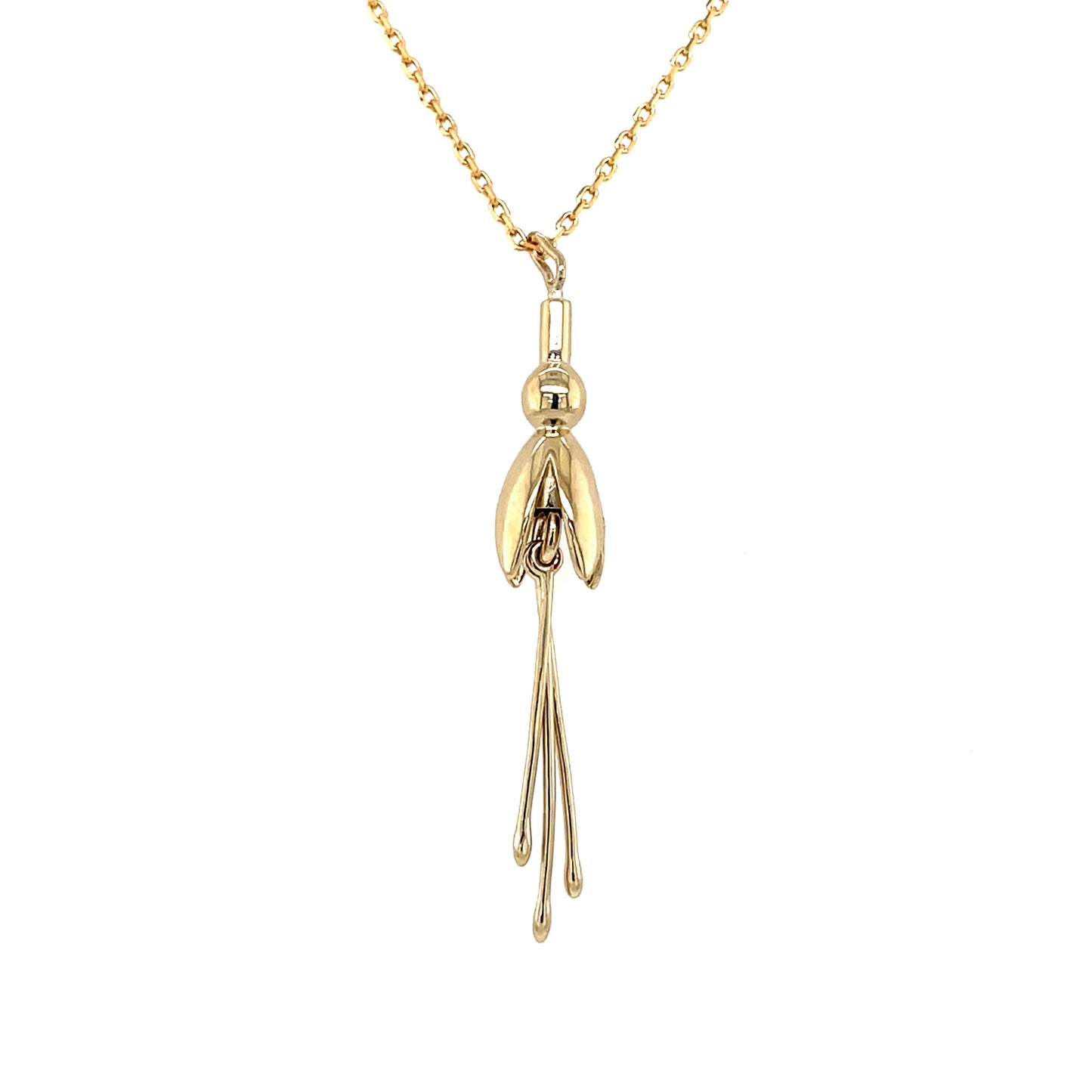 18ct Gold-plated Irish Fuchsia Pendant GFCP132