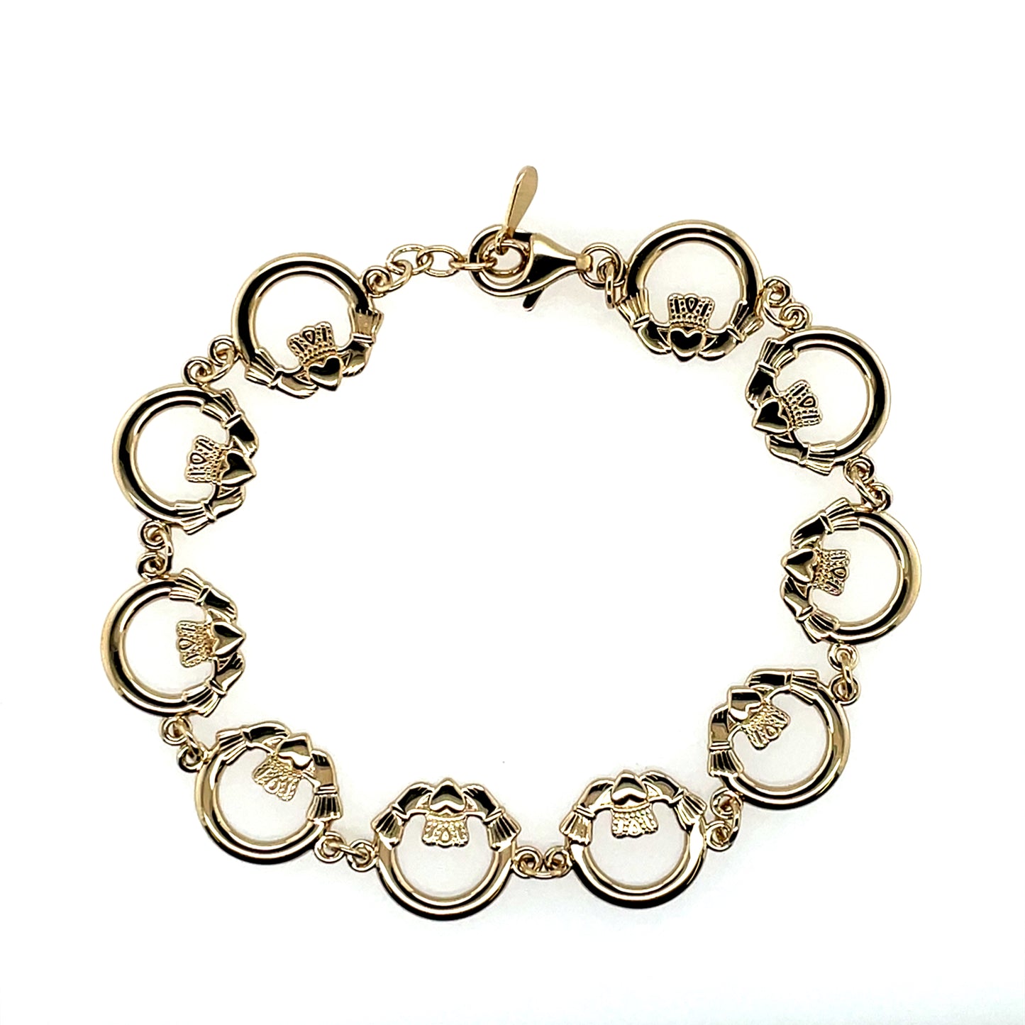 Gold-plated Claddagh Bracelet GFSCBR018