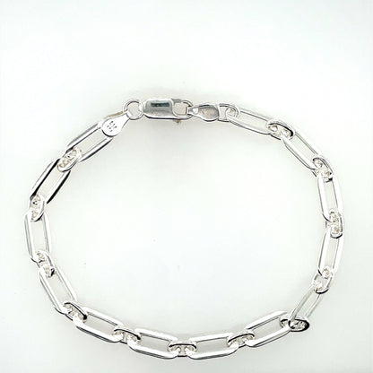 Sterling Silver Solid Paperlink Bracelet GL1164