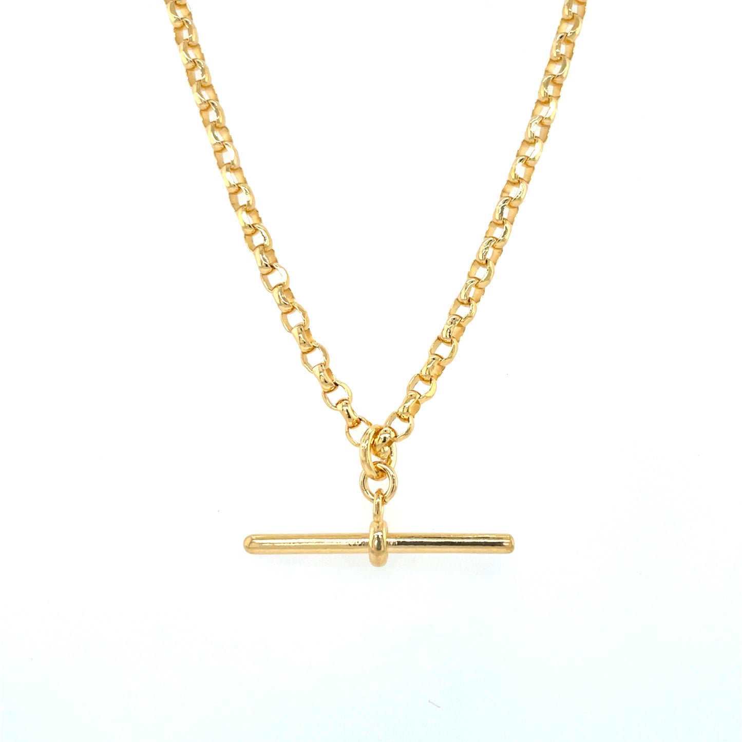 Silver Gold-plated T-Bar Belcher Chain GL1572