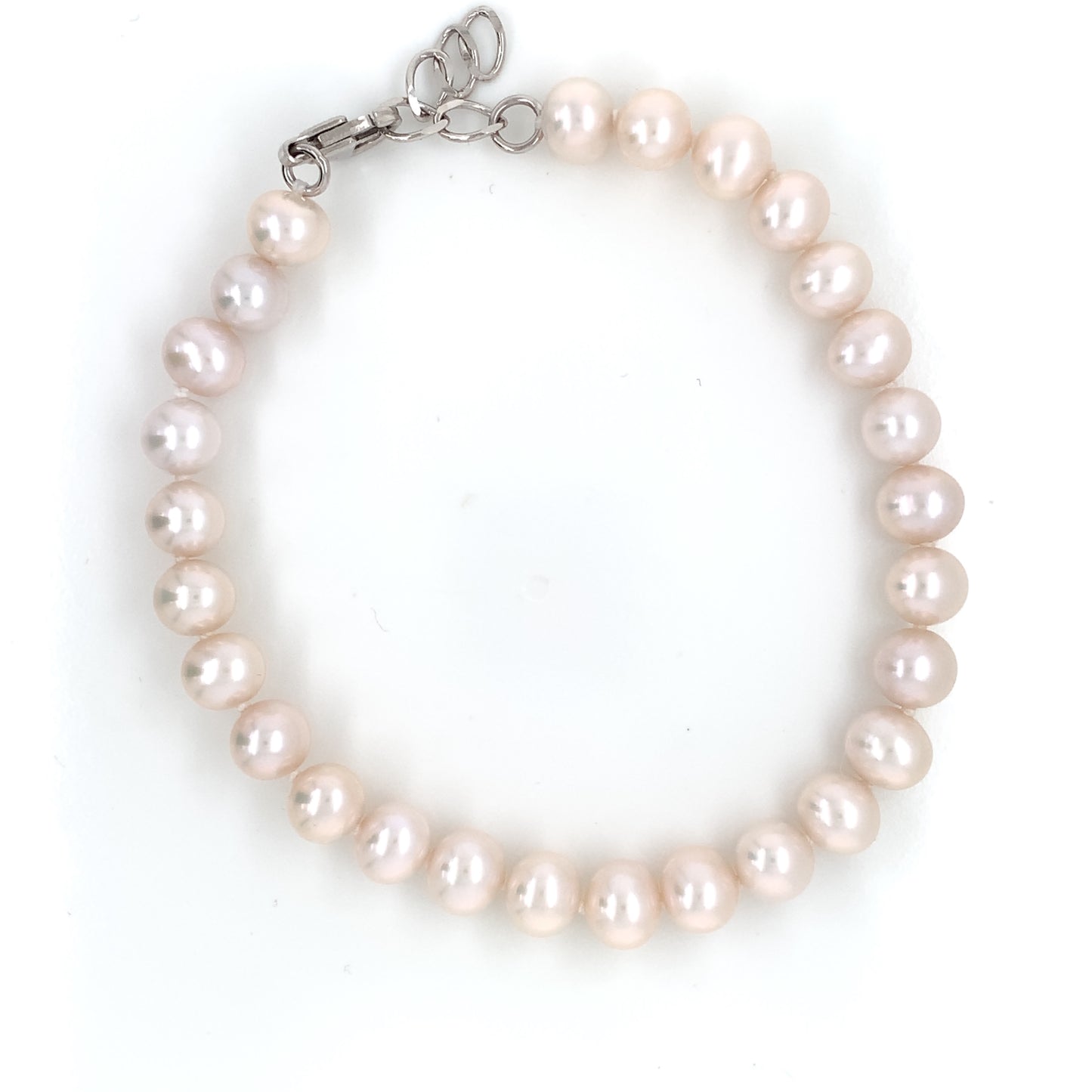 Freshwater Pearl 6-7mm Bracelet Silver Clasp