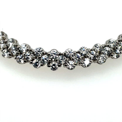 Sterling Silver CZ Double Row Bracelet GL1780
