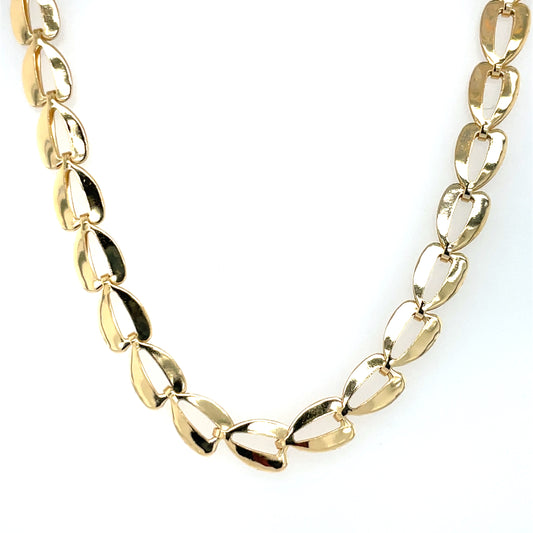 Gold-plated Silver Eye Link Necklace GL2151