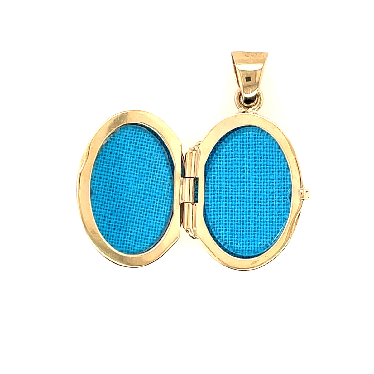 9ct Gold CZ Oval Locket GL056