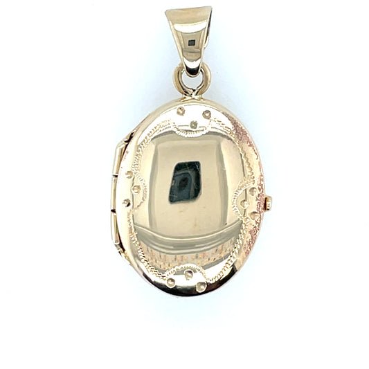 9ct Gold Keepsake Memorial Ashes Locket GL048