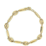 9ct Gold Gucci Barrel Link Bracelet GB405