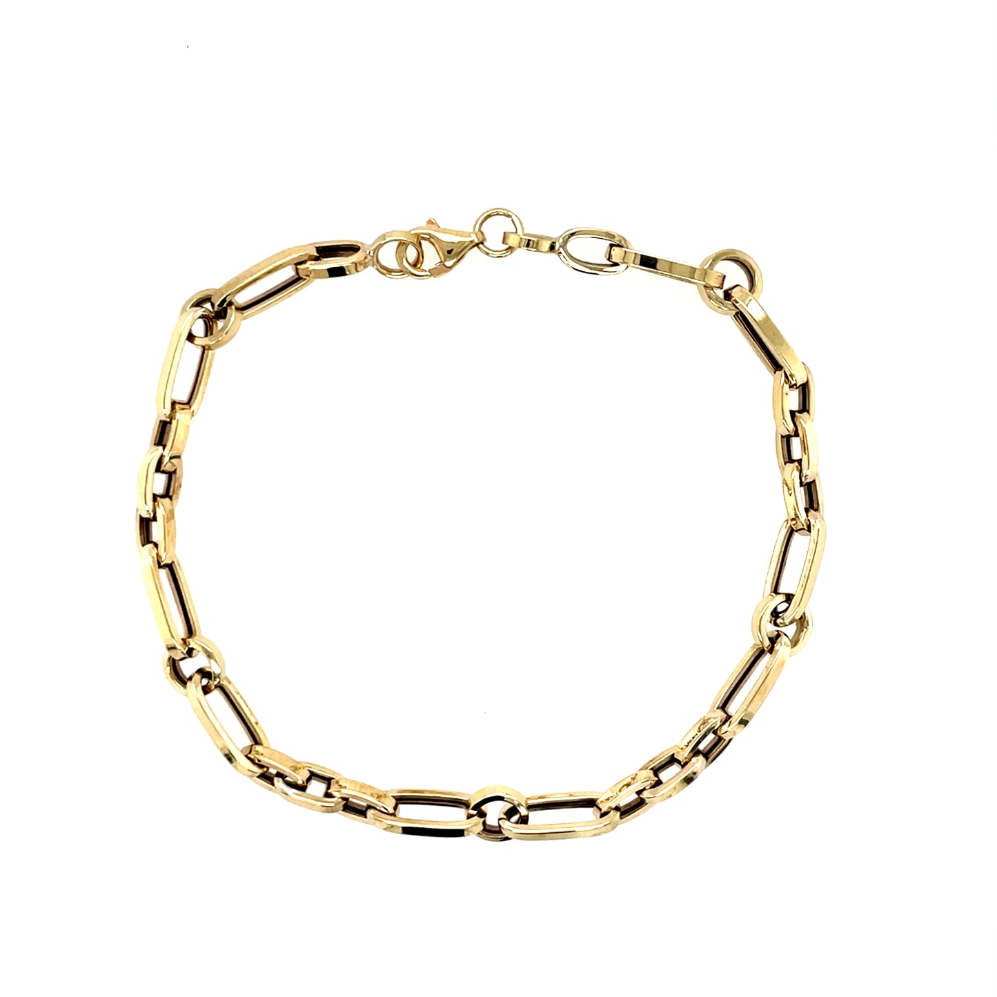 9ct Gold Hollow Paperlink Bracelet GB480