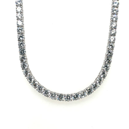 Sterling Silver 4mm CZ Tennis Line Bracelet GL957