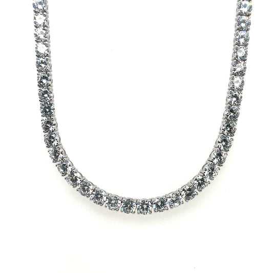 Sterling Silver 4mm CZ Tennis Line Bracelet GL957