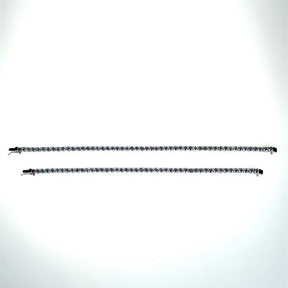 Sterling Silver 4mm CZ Tennis Line Bracelet GL957