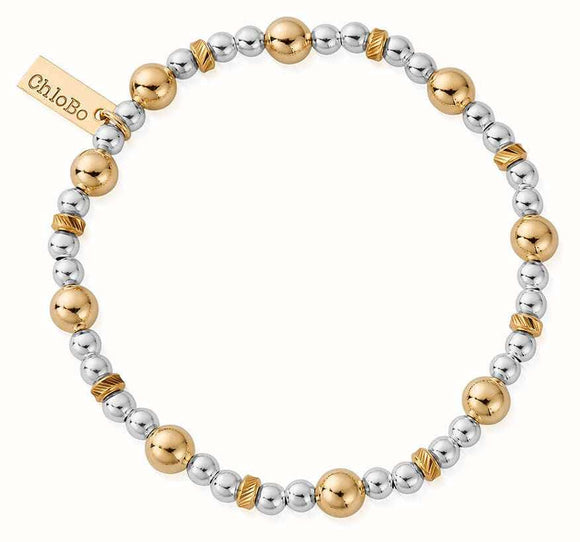 ChloBo Gold & Silver Sparkle Ball Bracelet