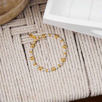 ChloBo Sterling Silver/Gold plated Sparkle Ball Bracelet