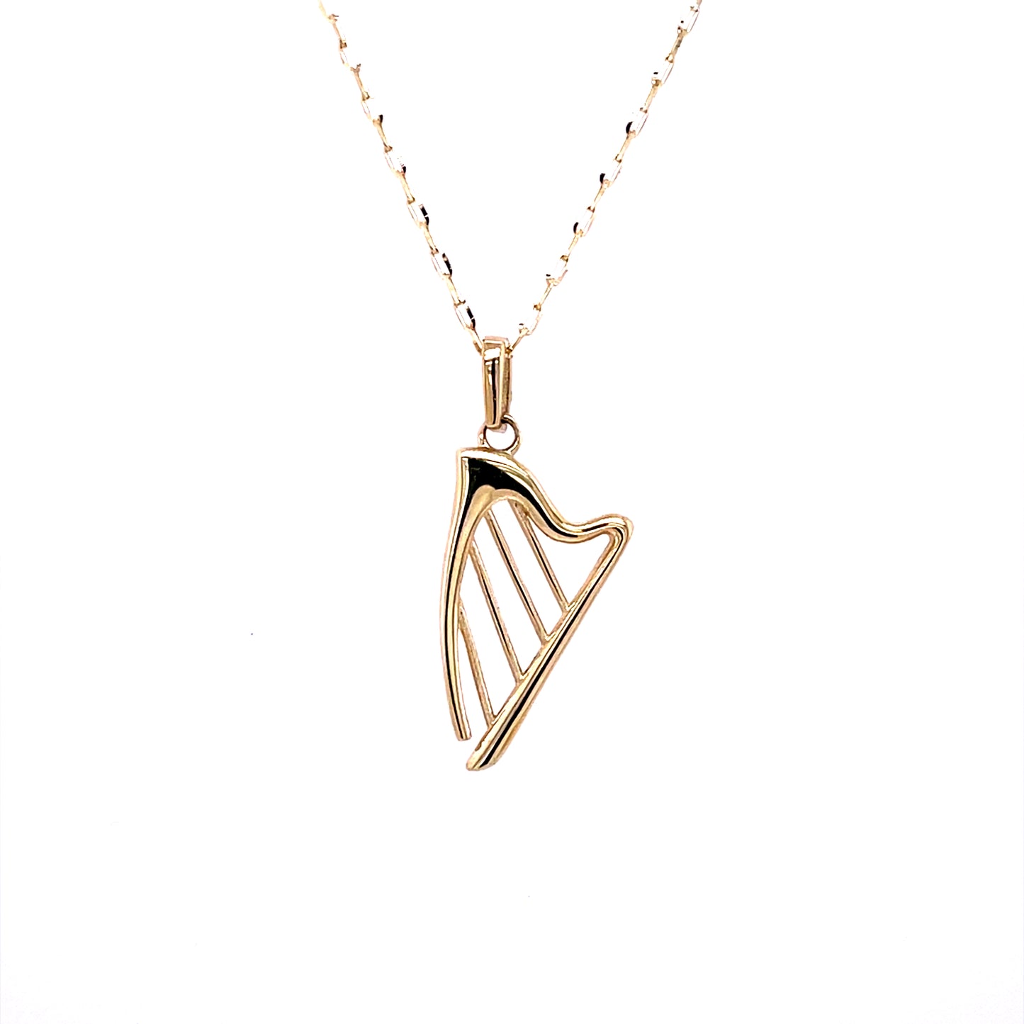 9ct Gold Harp Pendant GP826