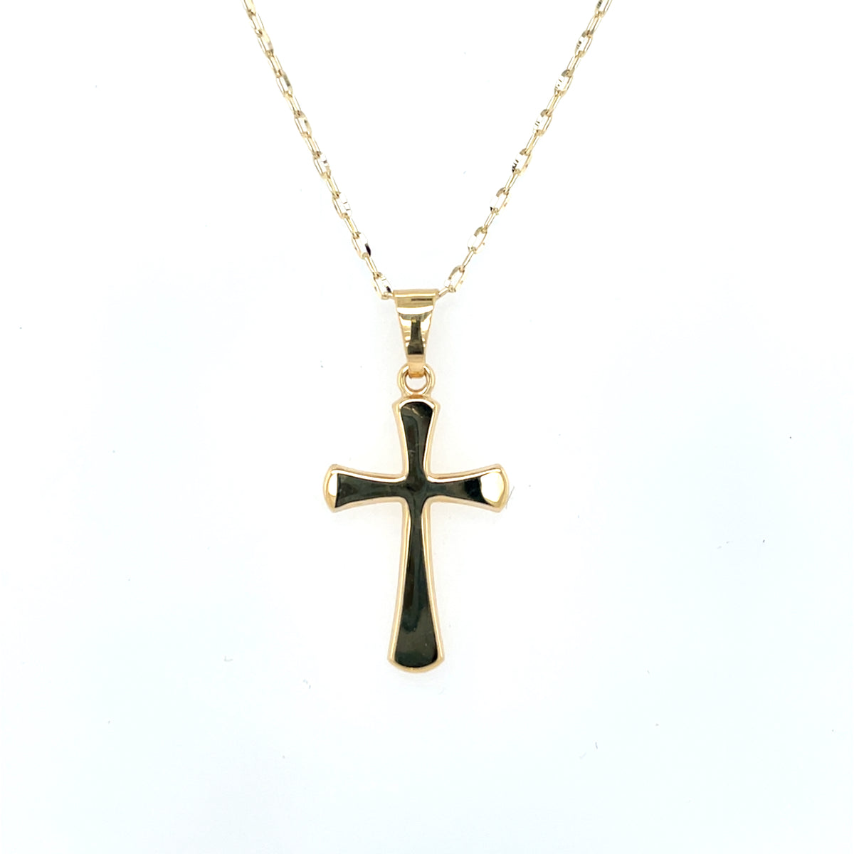 9ct Yellow Gold Small Plain Cross GP874