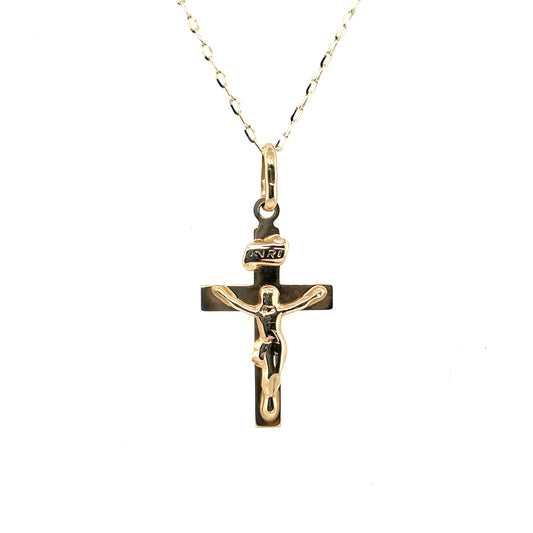 9ct Yellow Gold Small Crucifix GP876