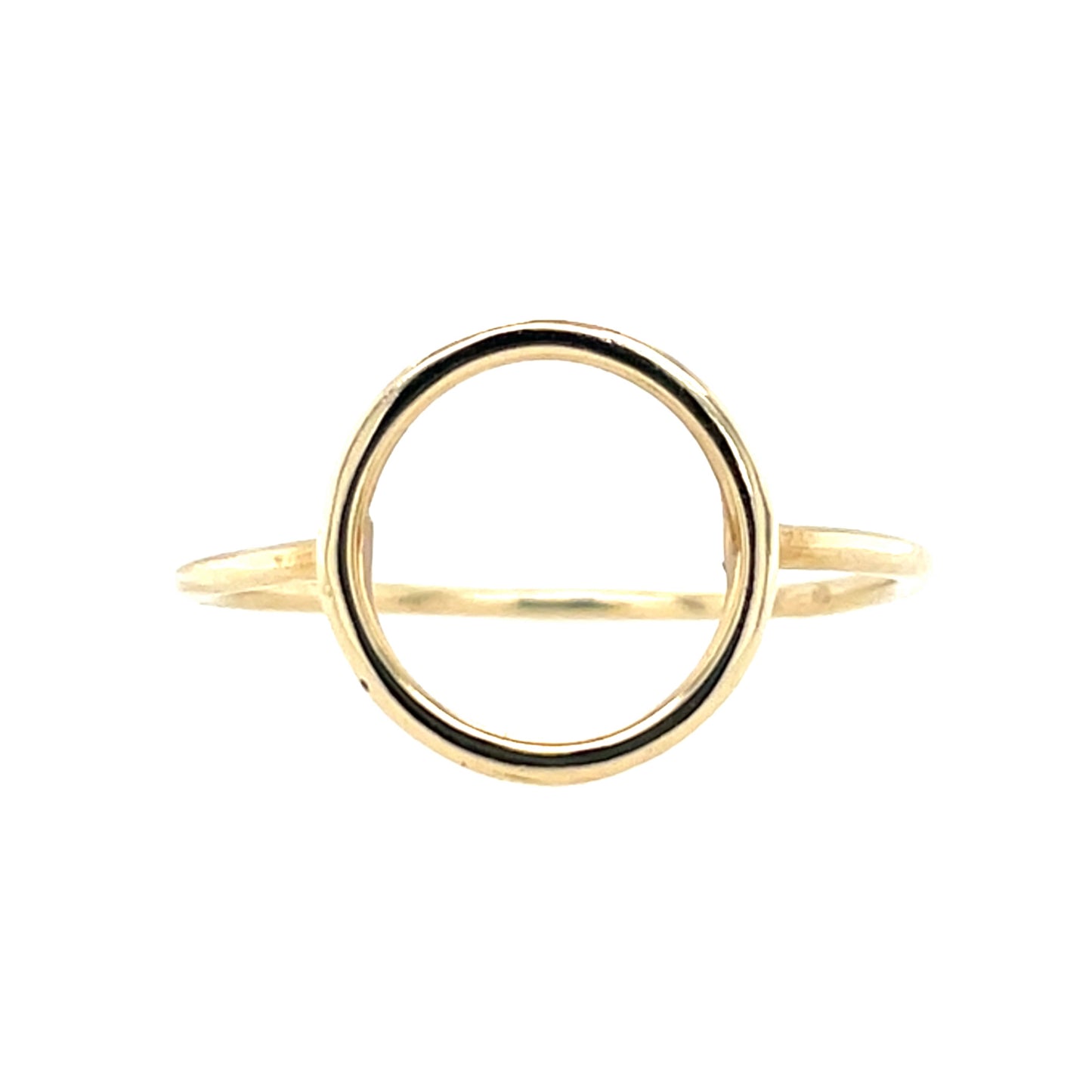9ct Gold Open Circle Ring GR286 D