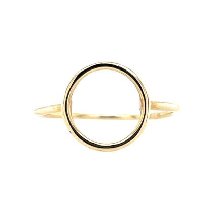 9ct Gold Open Circle Ring GR286 D