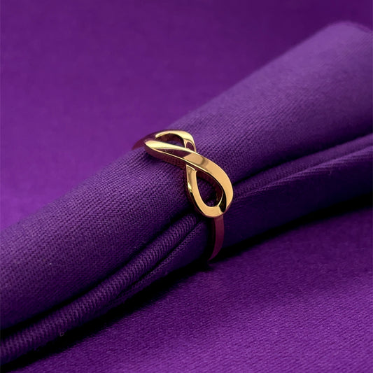 9ct Gold Infinity Ring GR463