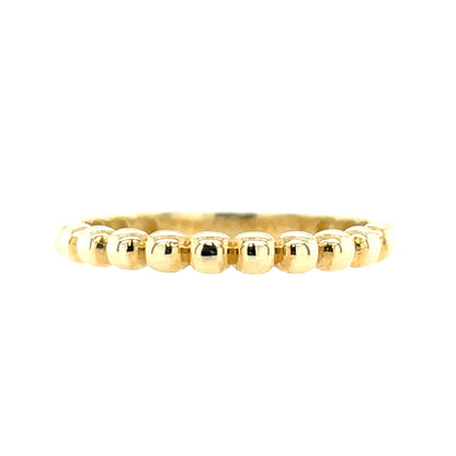 9ct Yellow Gold Ball Band Ring GR396
