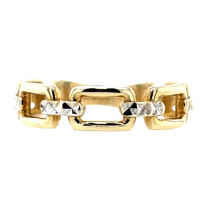 9ct Gold Chain Link Ring GR417 D