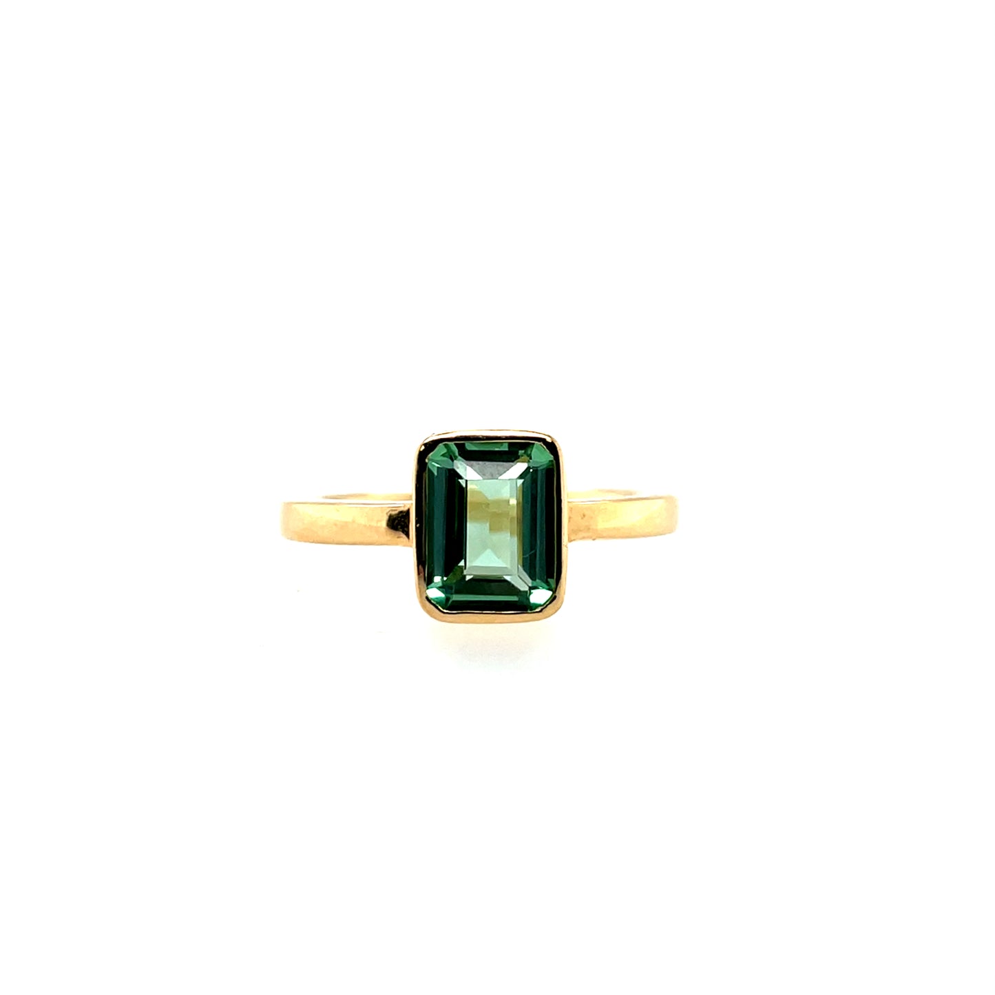 9ct Gold Green Tourmaline Ring GRX292