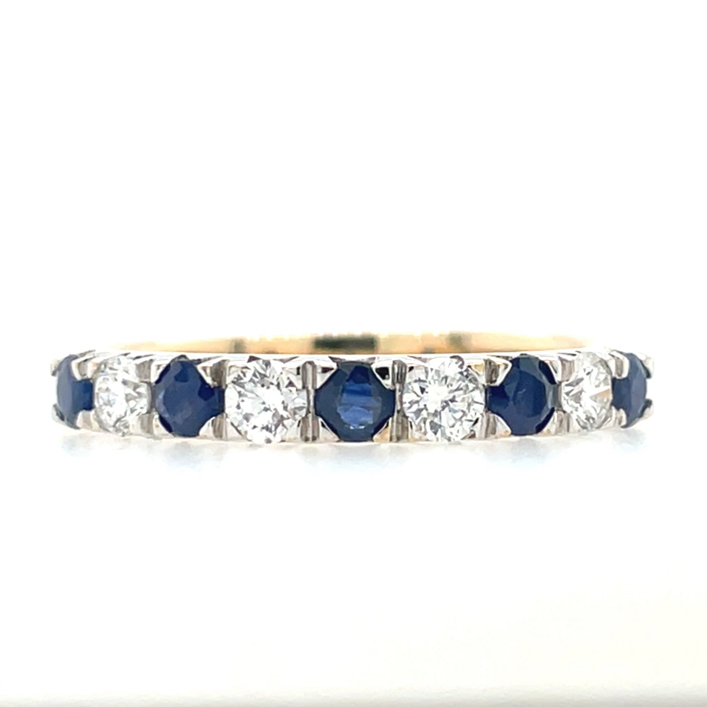 9ct Gold Sapphire & Diamond Eternity Ring GRS200