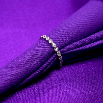 9ct Gold CZ Stacking Rings GRA090