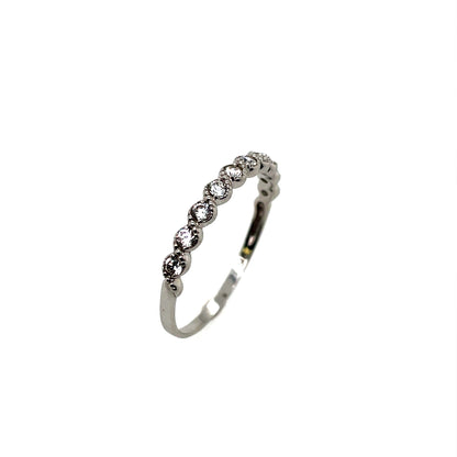 9ct Gold CZ Stacking Rings GRA090