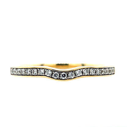 9ct Gold CZ Fitted Wedding/Eternity Ring GRA117