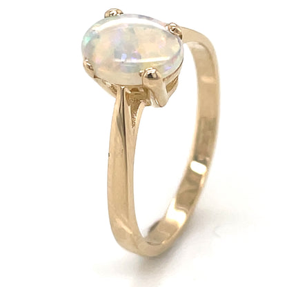 9ct Gold Natural Opal Ring GRL72