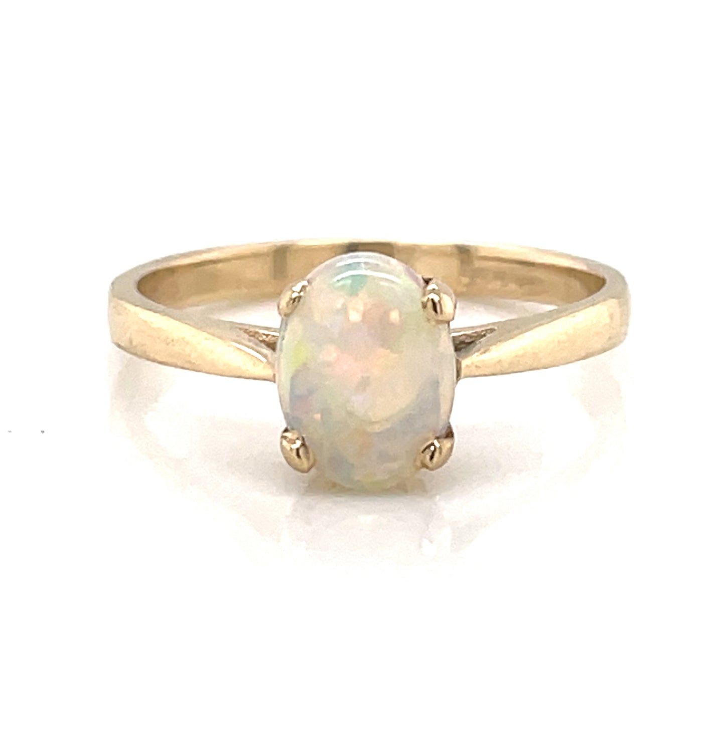 9ct Gold Natural Opal Ring GRL72