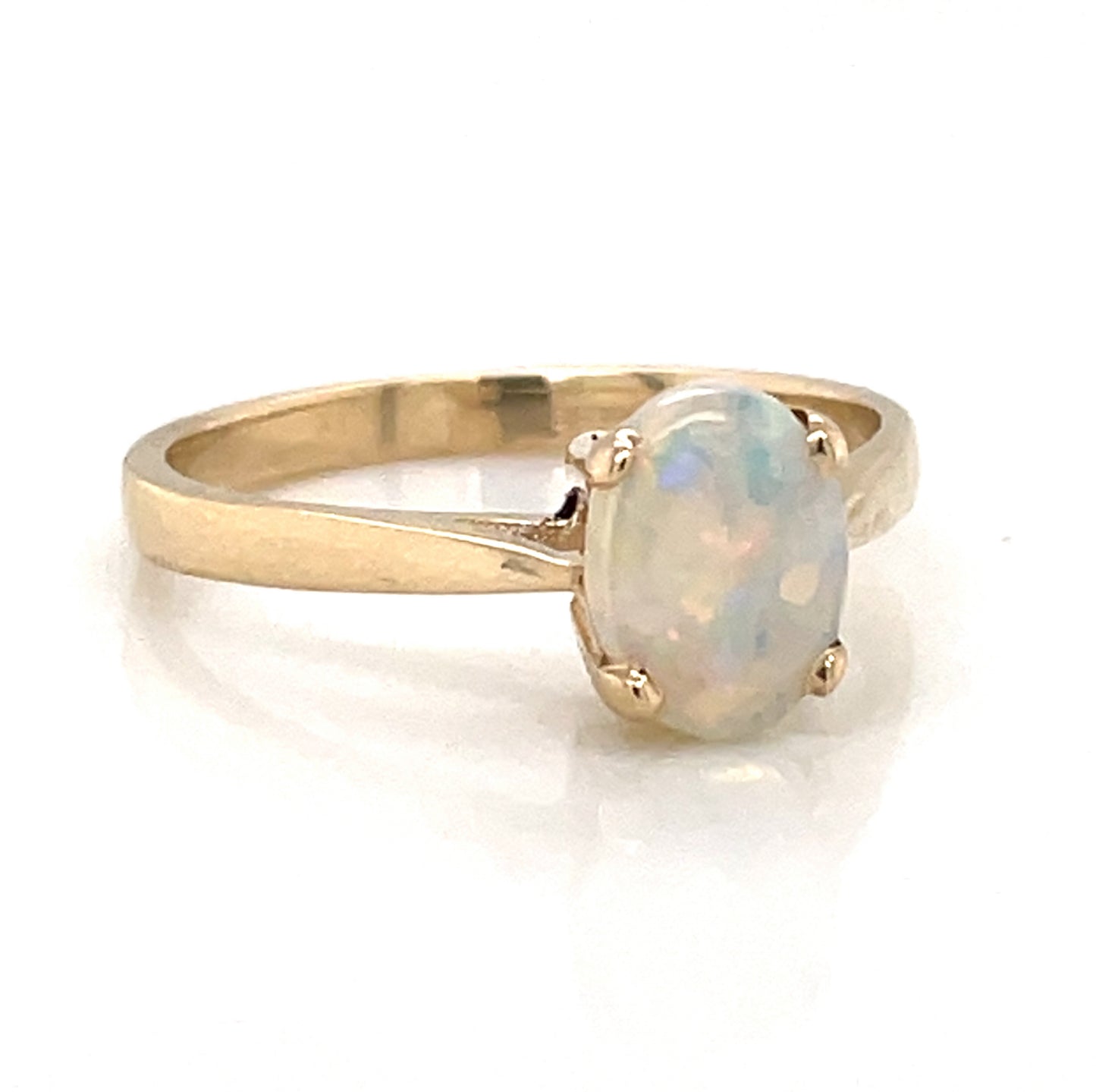 9ct Gold Natural Opal Ring GRL72