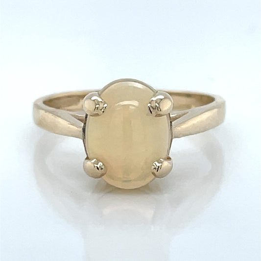 9ct Gold Natural Opal Ring GRL73