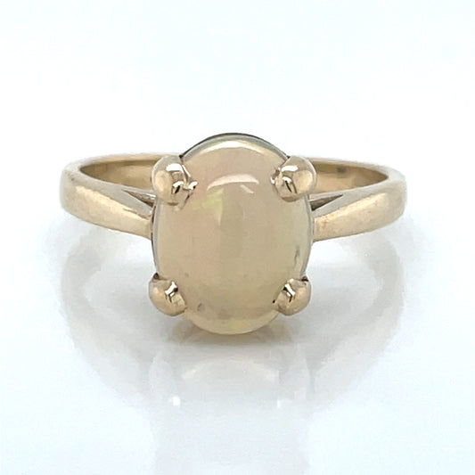 9ct Gold Natural Opal Ring GRL74