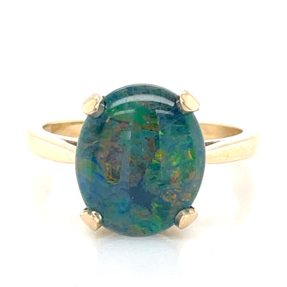 9ct Gold Opal Triplet Ring GRL75