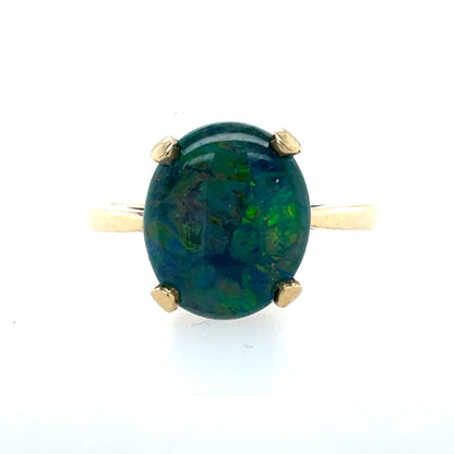 9ct Gold Opal Triplet Ring GRL75