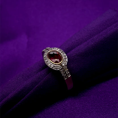 9ct Gold Ruby & Diamond Pavé Ring GRR010