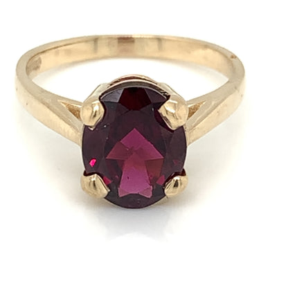 9ct Gold Rhodolite Garnet Ring GRX275