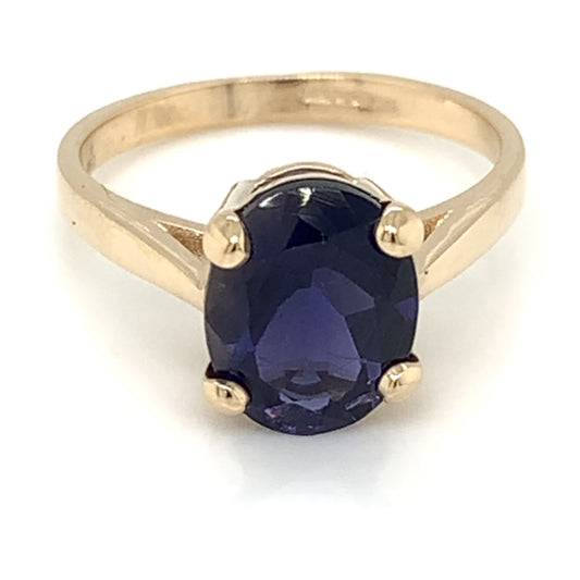 9ct Gold Iolite Ring GRX276