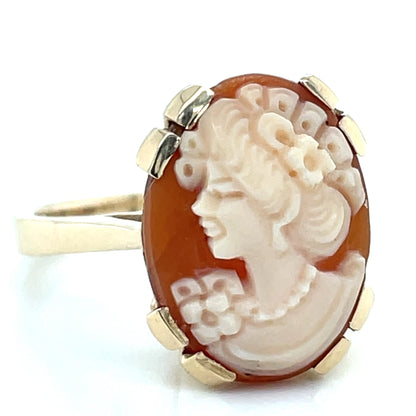 9ct Gold Cameo Ring GRX288