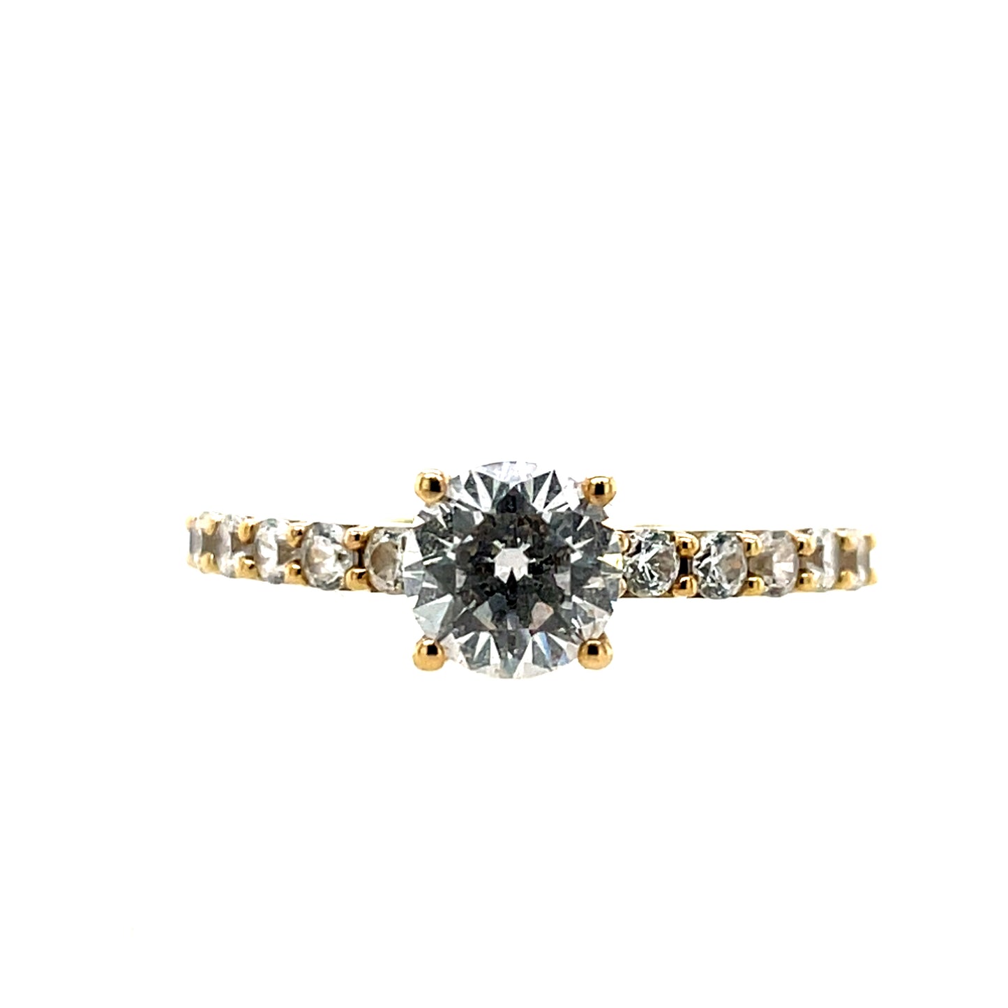 9ct Gold CZ Solitaire Ring GRZ258