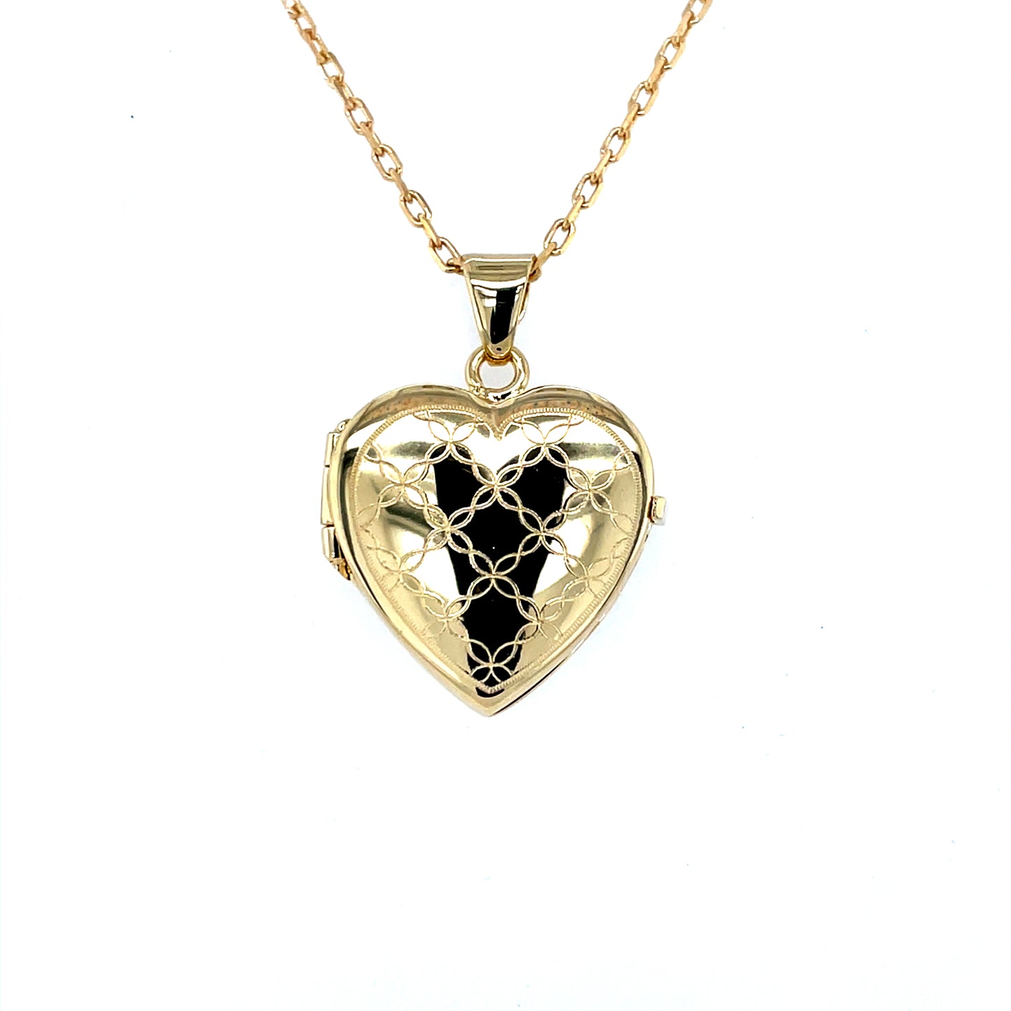 Gold-plated Silver Heart Locket GSL02