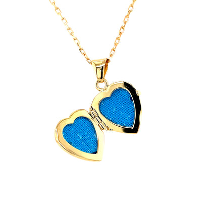 Gold-plated Silver Heart Locket GSL03