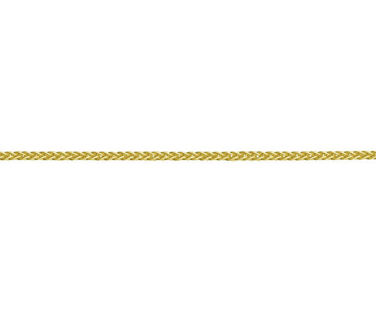 9ct Yellow Gold Spiga 25 Chain 16"/40cm GC680